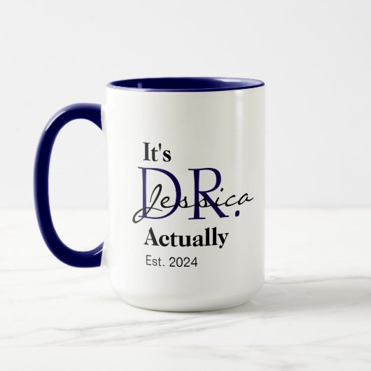 Das ist Dr. [Individuelle Name] Est. Jahr Tasse (Links)