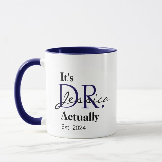 Das ist Dr. [Individuelle Name] Est. Jahr Tasse (Links)