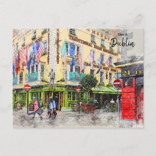 Das ist Dublin-Irland Postkarte (Vorderseite)