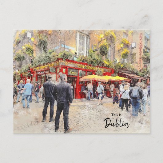 Das ist Dublin-Irland Postkarte (Vorderseite)