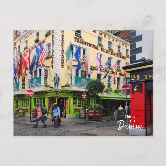 Das ist Dublin-Irland Postkarte (Vorderseite)