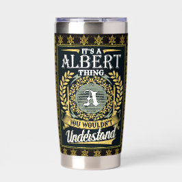 Das ist ein Albert, das man nicht verstehen konnte Thermobecher