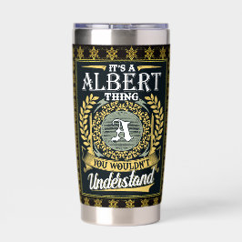 Das ist ein Albert, das man nicht verstehen konnte Thermobecher