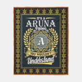Das ist ein Aruna-Ding, das man nicht verstehen ko Fleecedecke (Vorderseite)
