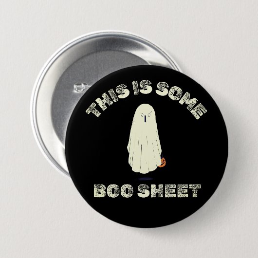 Das ist ein bisschen Boo-Blödsinn – Lustiger Hallo Button (Vorne & Hinten)