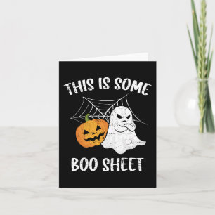 Das ist ein Boo-Blatt Halloween Ghost-Funny-Gesche Karte