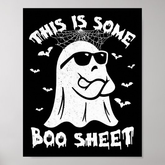 Das ist ein Boo-Blatt Halloween Ghost-Funny-Gesche Poster (Vorne)