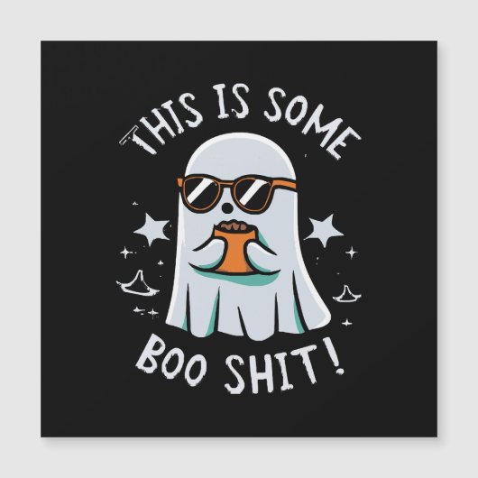 Das ist ein Boo-Blatt Magnetkarte (Vorderseite)