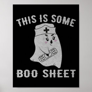 Das ist ein Boo Sheet Boo Ghost Fun Halloween Nur Poster