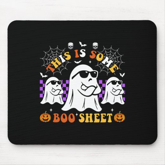 Das ist ein boo-Sheet Fun Halloween Mousepad (Vorne)