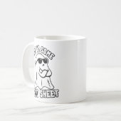 Das ist ein Boo Sheet Funny Ghost Halloween Kaffeetasse (Vorderseite Links)