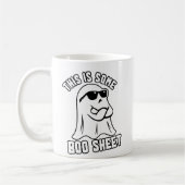 Das ist ein Boo Sheet Funny Ghost Halloween Kaffeetasse (Links)