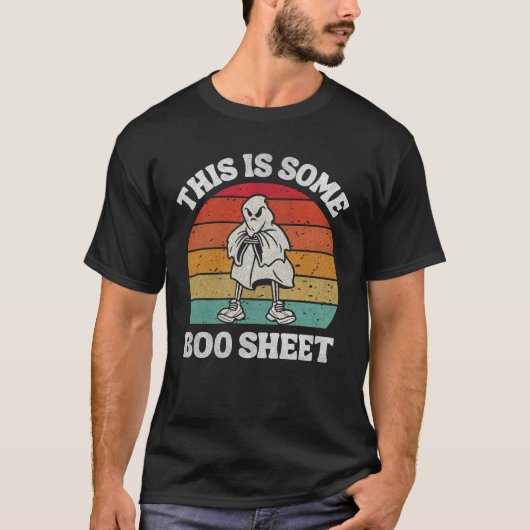Das ist ein Boo Sheet Funny Ghost Retro T-Shirt (Vorderseite)