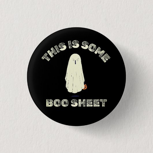 Das ist ein Boo Sheet - Funny Halloween Ghost Button (Vorderseite)