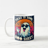 Das ist ein Boo Sheet Funny Halloween Ghost Coffe Kaffeetasse (Links)