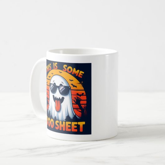 Das ist ein Boo Sheet Funny Halloween Ghost Kaffeetasse (Vorderseite Links)