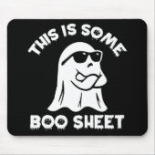 Das ist ein boo-Sheet Ghost Funny Retro Halloween Mousepad (Vorne)
