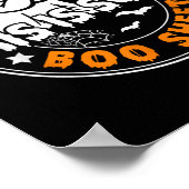 Das ist ein boo-Sheet Ghost Funny Retro Halloween Poster (Ecke)