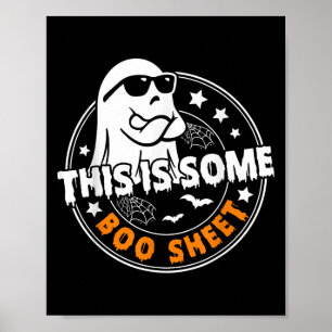 Das ist ein boo-Sheet Ghost Funny Retro Halloween Poster