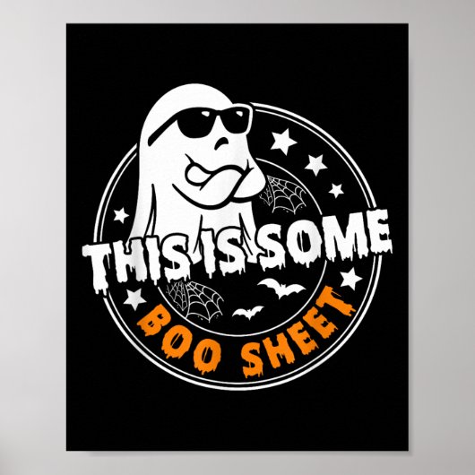 Das ist ein boo-Sheet Ghost Funny Retro Halloween Poster (Vorne)