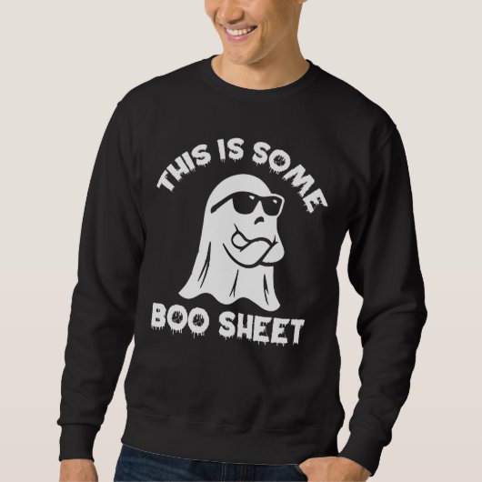 Das ist ein boo-Sheet Ghost Funny Retro Halloween Sweatshirt (Vorderseite)