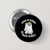 Das ist ein Boo Sheet Ghost Funny Trump Halloween Button (Vorne & Hinten)