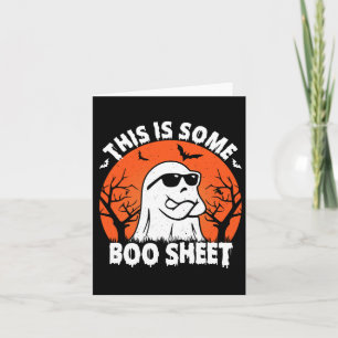 Das ist ein Boo Sheet Ghost Retro Funny Halloween Karte