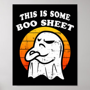 Das ist ein Boo Sheet Ghost Retro Funny Halloween Poster