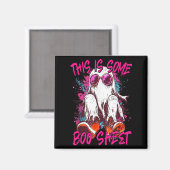Das ist ein Boo-Sheet Ghost Retro Halloween Funny Magnet (Vorderseite/Rückseite)