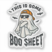 Das ist ein Boo Sheet Halloween Funny Joke Niedlic Aufkleber (Vorderseite)