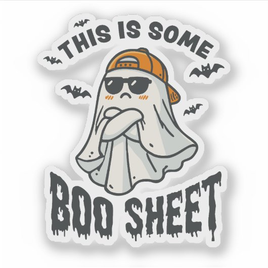 Das ist ein Boo Sheet Halloween Funny Joke Niedlic Aufkleber (Vorderseite)