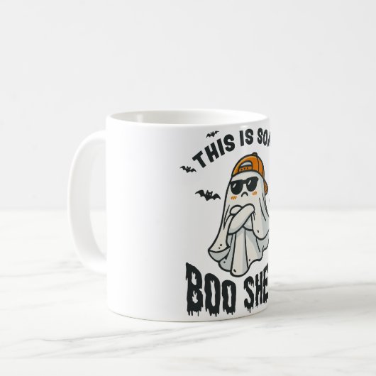 Das ist ein Boo Sheet Halloween Funny Joke Niedlic Kaffeetasse (Vorderseite Links)