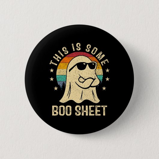 Das ist ein Boo-Sheet Halloween Ghost Fun Men Wom Button (Vorderseite)