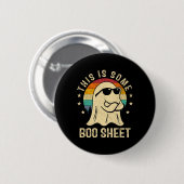 Das ist ein Boo-Sheet Halloween Ghost Fun Men Wom Button (Vorne & Hinten)