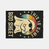 Das ist ein Boo-Sheet Halloween Ghost Fun Men Wom Fleecedecke (Vorderseite (Horizontal))