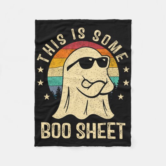 Das ist ein Boo-Sheet Halloween Ghost Fun Men Wom Fleecedecke (Vorderseite)