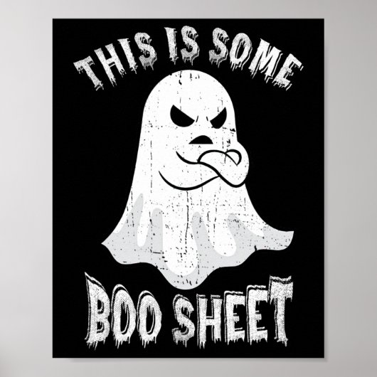 Das ist ein Boo-Sheet Halloween Ghost Fun Men Wom Poster (Vorne)
