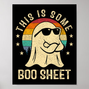 Das ist ein Boo-Sheet Halloween Ghost Fun Men Wom Poster