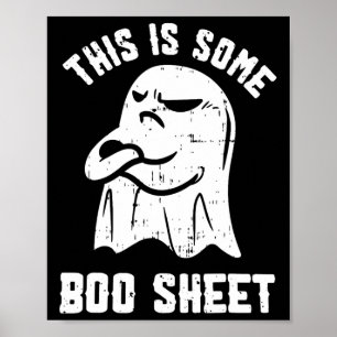 Das ist ein Boo-Sheet Halloween Ghost Fun Men Wom Poster