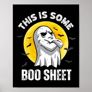 Das ist ein Boo-Sheet Halloween Ghost Fun Men Wom Poster