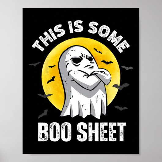 Das ist ein Boo-Sheet Halloween Ghost Fun Men Wom Poster (Vorne)
