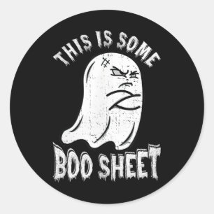 Das ist ein Boo-Sheet Halloween Ghost Fun Men Wom Runder Aufkleber