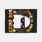 Das ist ein Boo-Sheet Halloween Ghost Funny Cool Fleecedecke (Vorderseite (Horizontal))