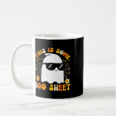 Das ist ein Boo-Sheet Halloween Ghost Funny Cool Kaffeetasse (Links)