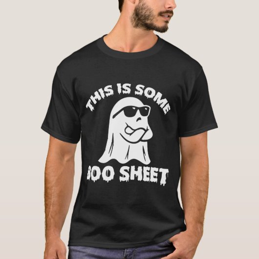 Das ist ein Boo-Sheet Halloween T-Shirt (Vorderseite)