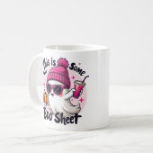Das ist ein Boo-Sheet Womens Niedlich Ghost Hallow Kaffeetasse (Vorderseite Links)