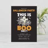 Das ist ein Booblätter, lustige Halloween-Party Ei (Stehend Vorderseite)