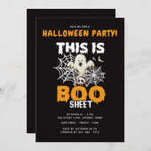 Das ist ein Booblätter, lustige Halloween-Party Ei (Vorne/Hinten)