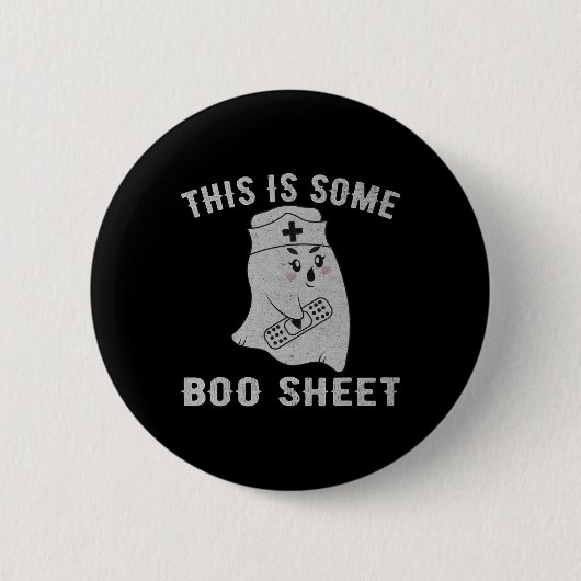 Das ist ein Bootblatt Boo Geist Spaß Halloween Nur Button (Vorderseite)