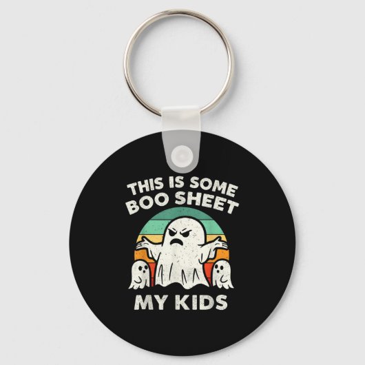 Das ist ein Bootblatt, das mein Kids Ghost Retro F Schlüsselanhänger (Vorderseite)